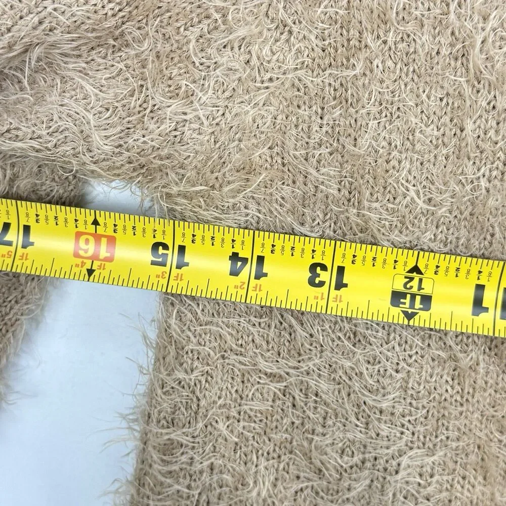 Zara Knitwear Winter Fancy Collection Open Front Cardigan Sweater Brown Size 7 - Picture 12 of 15